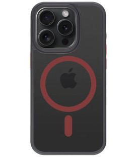 Juodas (Raudonas) dėklas Apple iPhone 15 Pro telefonui "Tactical MagForce Hyperstealth 2.0 Cover"