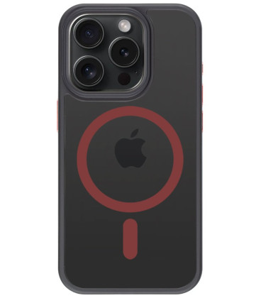 Juodas (Raudonas) dėklas Apple iPhone 15 Pro telefonui "Tactical MagForce Hyperstealth 2.0 Cover" Juodas (Raudonas) dėklas Apple iPhone 15 Pro telefonui "Tactical MagForce Hyperstealth 2.0 Cover"