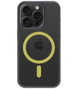 Juodas (Geltonas) dėklas Apple iPhone 15 Pro telefonui "Tactical MagForce Hyperstealth 2.0 Cover"