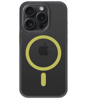 Juodas (Geltonas) dėklas Apple iPhone 15 Pro telefonui "Tactical MagForce Hyperstealth 2.0 Cover" Juodas (Geltonas) dėklas Apple iPhone 15 Pro telefonui "Tactical MagForce Hyperstealth 2.0 Cover"