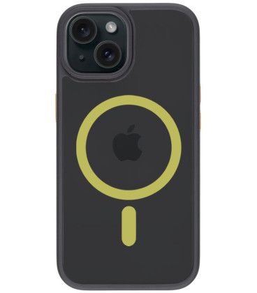 Juodas (Geltonas) dėklas Apple iPhone 15 telefonui "Tactical MagForce Hyperstealth 2.0 Cover" Juodas (Geltonas) dėklas Apple iPhone 15 telefonui "Tactical MagForce Hyperstealth 2.0 Cover"