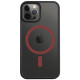 Juodas (Raudonas) dėklas Apple iPhone 12 / 12 Pro telefonui "Tactical MagForce Hyperstealth 2.0 Cover"