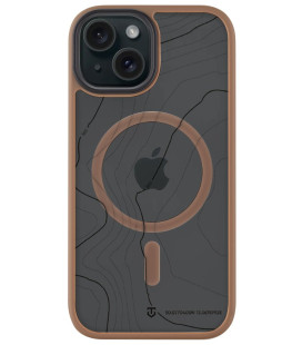 Rudas (Moucha Moose) dėklas Apple iPhone 15 telefonui "Tactical MagForce Hyperstealth Sika Cover"