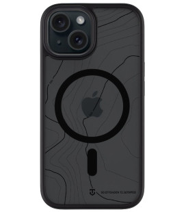 Juodas dėklas Apple iPhone 15 telefonui "Tactical MagForce Hyperstealth Sika Cover"