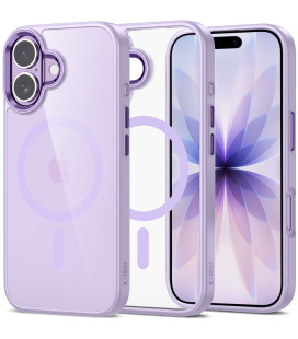 Levandos spalvos / skaidrus dėklas Apple iPhone 17 telefonui "Tech-Protect Magmat Magsafe"