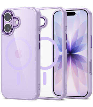 Levandos spalvos / skaidrus dėklas Apple iPhone 17 telefonui "Tech-Protect Magmat Magsafe"