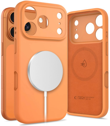 Oranžinis dėklas Apple iPhone 17 Pro Max telefonui "Tech-Protect Silicone Magsafe"
