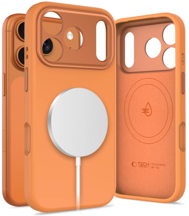 Oranžinis dėklas Apple iPhone 17 Pro telefonui "Tech-Protect Uniq Magsafe"