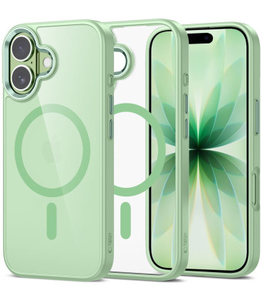 Žalias / skaidrus dėklas Apple iPhone 17 telefonui "Tech-Protect Magmat Magsafe"