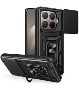 Juodas dėklas Xiaomi 15T Pro telefonui "Tech-Protect Camshield Pro"