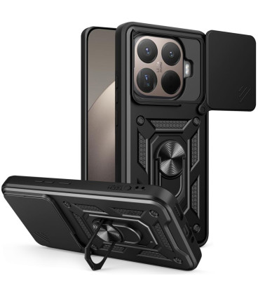 Juodas dėklas Xiaomi 15T Pro telefonui "Tech-Protect Camshield Pro"