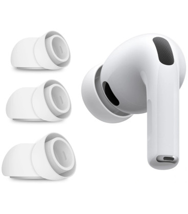 Baltos pagalvėlės Apple Airpods Pro 3 ausinėms "Tech-Protect Ear Tips 3-Pack"