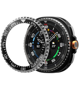 Juodas rėmelis Samsung Galaxy Watch 8 Classic (46 mm) laikrodžiui "Spigen Bezel Tune Pro Diver"