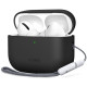 Juodas dėklas Apple Airpods Pro 3 ausinėms "Tech-Protect Silicone"