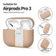 Rudas dėklas Apple Airpods Pro 3 ausinėms "Tech-Protect Silicone"