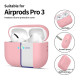 Rožinis dėklas Apple Airpods Pro 3 ausinėms "Tech-Protect Silicone"