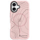 Rožinis dėklas Apple iPhone 16 telefonui "Tactical MagForce Hyperstealth Sika Cover"