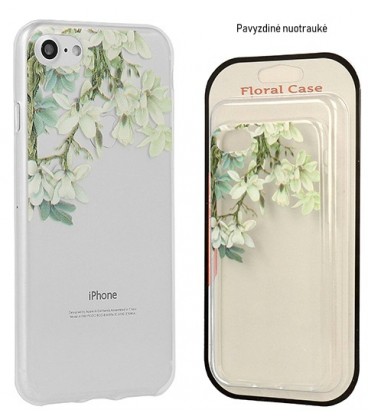 Skaidrus dėklas Samsung Galaxy J3 2017 telefonui "Floral Case Jasmine"