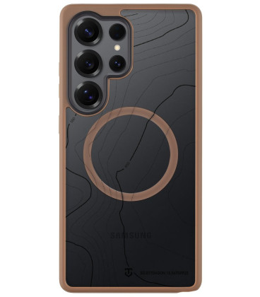 Rudas (Moucha Moose) dėklas Samsung Galaxy S25 Ultra telefonui "Tactical MagForce Hyperstealth Sika Cover"