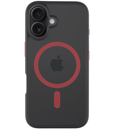 Juodas (Raudonas) dėklas Apple iPhone 16 telefonui "Tactical MagForce Hyperstealth 2.0 Cover"