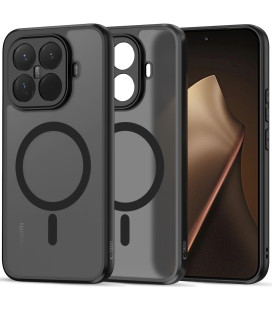 Matinis juodas dėklas Xiaomi 15T Pro telefonui "Tech-Protect Magmat Magsafe"