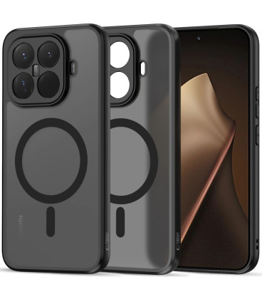 Matinis juodas dėklas Xiaomi 15T Pro telefonui "Tech-Protect Magmat Magsafe"