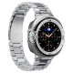 Sidabrinės spalvos rėmelis Samsung Galaxy Watch 8 Classic (46 mm) laikrodžiui "Spigen Bezel Tune Pro Pilot"