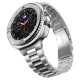 Sidabrinės spalvos rėmelis Samsung Galaxy Watch 8 Classic (46 mm) laikrodžiui "Spigen Bezel Tune Pro Pilot"