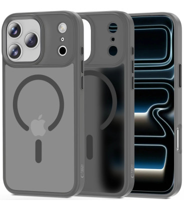  Matinis pilkas dėklas Apple iPhone 17 Pro Max telefonui "Tech-Protect Magmat Magsafe"