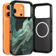 Dėklas Apple iPhone 17 Pro Max / 18 Pro Max telefonui "Tech-Protect Lamano Magsafe Verde Aura"
