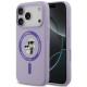 Purpurinis dėklas Apple iPhone 17 Pro telefonui "Karl Lagerfeld Liquid Silicone Karl and Choupette MagSafe Case"