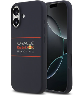 Mėlynas dėklas Apple iPhone 17 telefonui "Red Bull Silicone Horizontal Logo MagSafe Case"