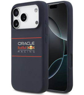 Mėlynas dėklas Apple iPhone 17 Pro Max telefonui "Red Bull Silicone Horizontal Logo MagSafe Case