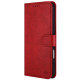 Raudonas dėklas Samsung Galaxy S20 FE 5G telefonui "HDD Clasp Wallet Case"