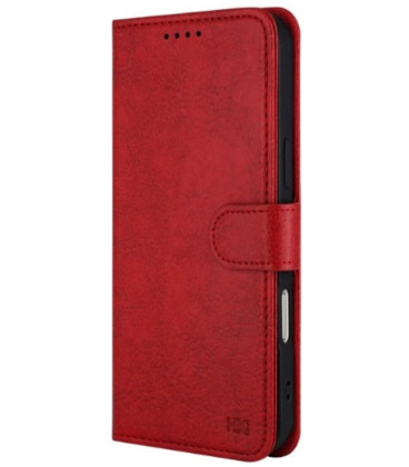 Raudonas dėklas Samsung Galaxy S20 FE 5G telefonui "HDD Clasp Wallet Case"