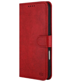 Raudonas dėklas Samsung Galaxy S21 FE 5G telefonui "HDD Clasp Wallet Case"