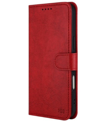Raudonas dėklas Samsung Galaxy S21 FE 5G telefonui "HDD Clasp Wallet Case"
