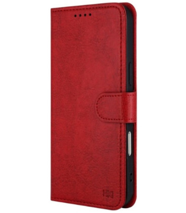 Raudonas dėklas Samsung Galaxy S21 5G telefonui "HDD Clasp Wallet Case"