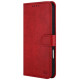 Raudonas dėklas Samsung Galaxy A52 / A52 5G / A52s 5G telefonui "HDD Clasp Wallet Case"