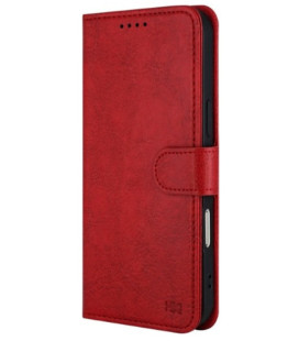 Raudonas dėklas Samsung Galaxy A40 telefonui "HDD Clasp Wallet Case"