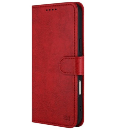 Raudonas dėklas Samsung Galaxy A40 telefonui "HDD Clasp Wallet Case"