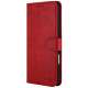 Raudonas dėklas Samsung Galaxy A12 / M12 telefonui "HDD Clasp Wallet Case"