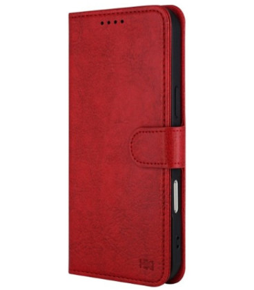 Raudonas dėklas Apple iPhone 12 / 12 Pro telefonui "HDD Clasp Wallet Case"