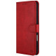 Raudonas dėklas Samsung Galaxy A17 4G / 5G telefonui "HDD Clasp Wallet Case"