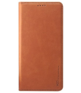 Rudas atverčiamas dėklas Samsung Galaxy A32 4G telefonui "HDD Magnetic Wallet Case"