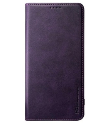 Violetinis atverčiamas dėklas Samsung Galaxy S21 5G telefonui "HDD Magnetic Wallet Case"
