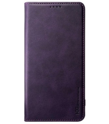Violetinis atverčiamas dėklas Samsung Galaxy A36 5G telefonui "HDD Magnetic Wallet Case"