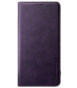 Violetinis atverčiamas dėklas Samsung Galaxy A51 telefonui "HDD Magnetic Wallet Case"