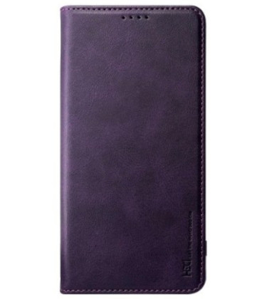 Violetinis atverčiamas dėklas Samsung Galaxy A51 telefonui "HDD Magnetic Wallet Case"