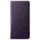 Violetinis atverčiamas dėklas Samsung Galaxy A40 telefonui "HDD Magnetic Wallet Case"